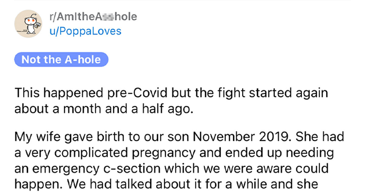 Dad Made Sure His Wife Was The First To Hold Their Newborn Baby And It Created A Family Rift