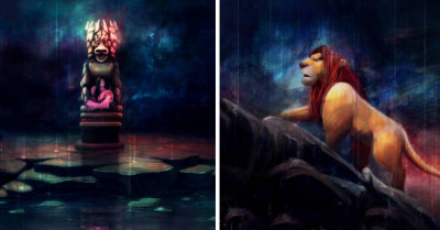 29 Incredible Illustrations of Disney Movie Scenes to Transport You Back in Time