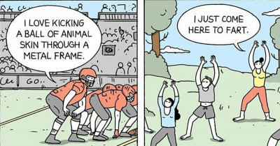 31 Hilarious Dark Comics With Unexpected Endings By 'War And Peas'