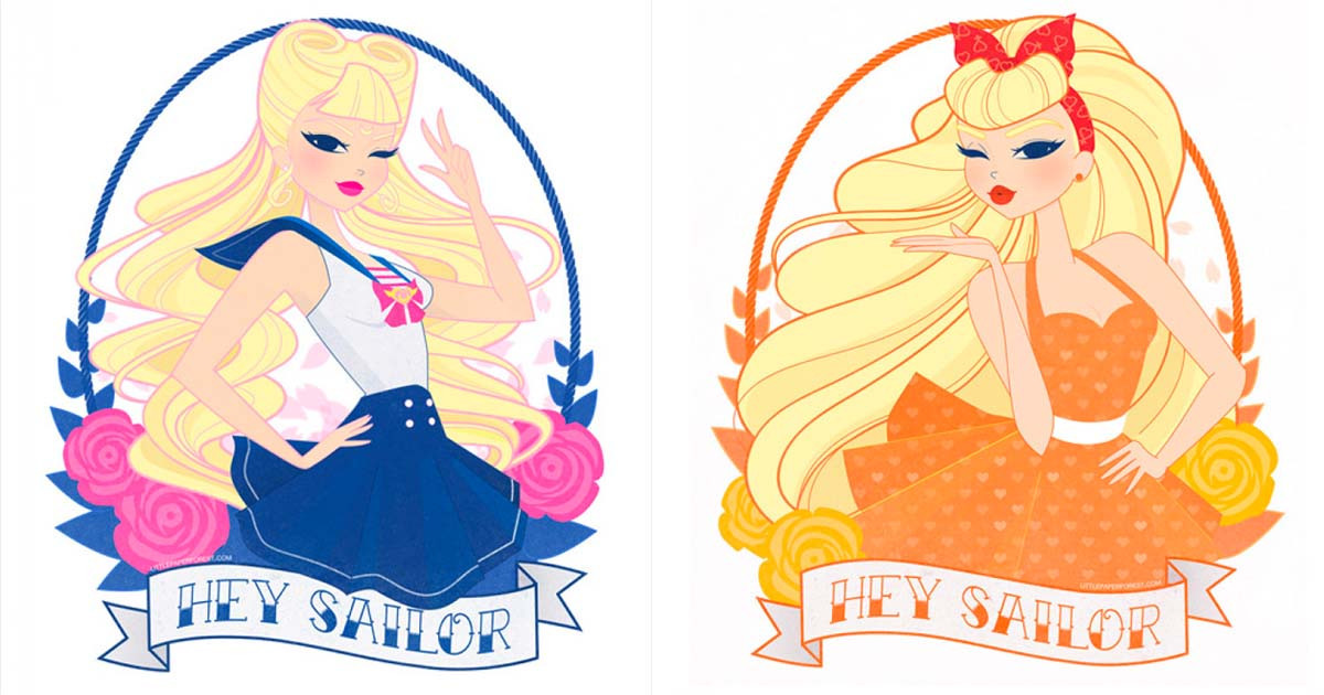 Sailor Moon Pin Up Fan Art Stickers To Die For