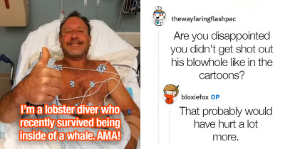 30 Of The Best Questions And Answers From A Man Who Survived Almost Being Swallowed By A Humpback Whale