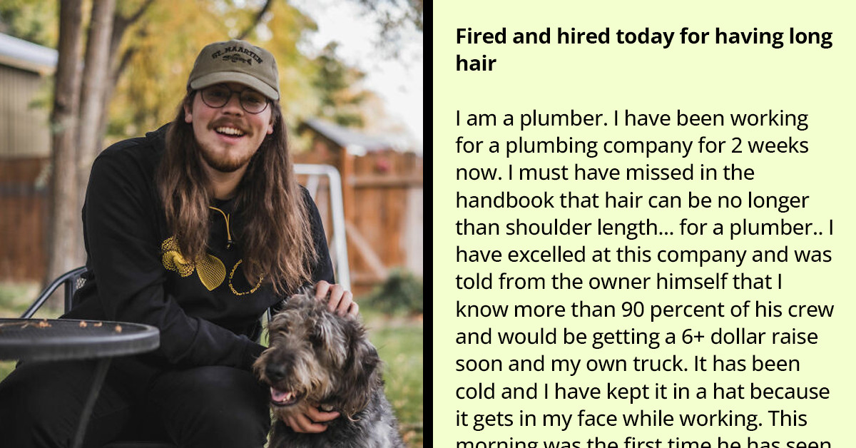 High Achieving Man Gets Another Job After Being Fired By His Former Boss For Keeping His Long Hair And Redditors Are Amazed