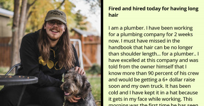 High Achieving Man Gets Another Job After Being Fired By His Former Boss For Keeping His Long Hair And Redditors Are Amazed