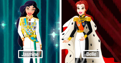 Take A Look At These 15 Illustrations Of Disney Female Characters Dressed As Monarchs