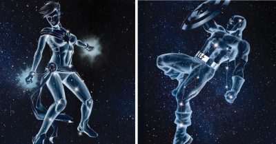 Comic Book Artist Creates Visually Breathtaking Series For Marvel's Upper Deck Card Series