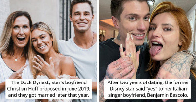 Celebrities Share Their Over The Top Engagement Rings On Social Media