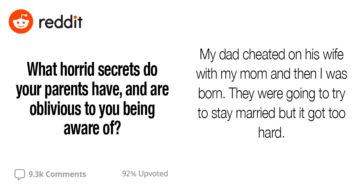 24 People Found Out The Dark Secrets Their Parents Were Hiding, And Now They're Sharing Them With Us