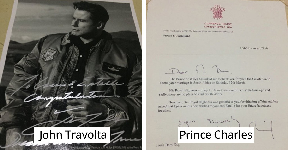 Man Invites Hundreds Of Celebrities To His Wedding And Here Are 10 Of The Most Interesting Replies He Received