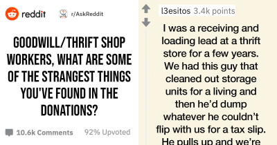 These Thrift Store Workers List The Weirdest Things That Were Ever Donated