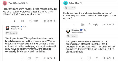 30 Of The Best Questions And Answers From Nicolas Cage’s “Ask Me Anything” Reddit Session
