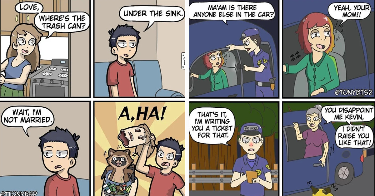 30 Funny Comics With Dark, Twisted Endings That Will Make You Go "Wait, What?"