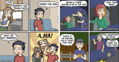 30 Funny Comics With Dark, Twisted Endings That Will Make You Go "Wait, What?"