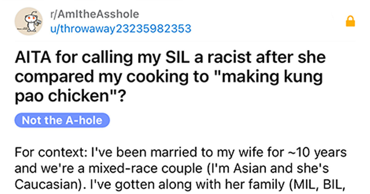 Man Walked Out Of A Meal Over Racist Comments And The Family Is Divided