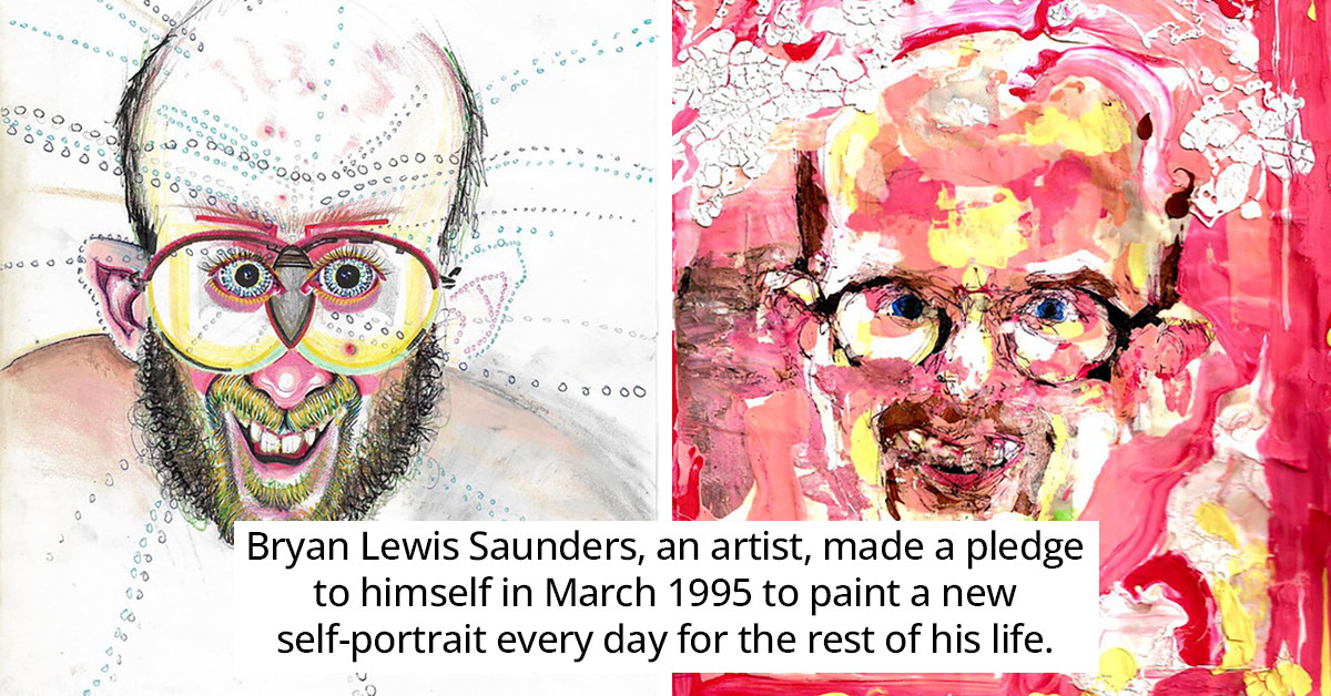 30 Self-Portraits Artist Has Made While Under The Influence Of Different Drugs, And They Perfectly Show How They’ve Affected His Perspective