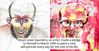 30 Self-Portraits Artist Has Made While Under The Influence Of Different Drugs, And They Perfectly Show How They’ve Affected His Perspective