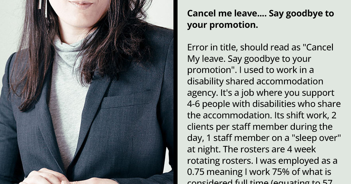 Rude Supervisor Loses Her Promotion After Refusing To Give An Employee Their Vacation