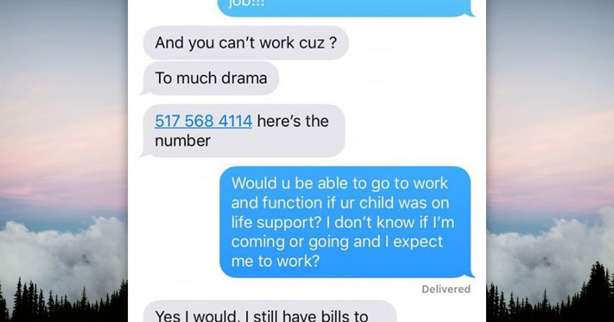 Horrible Manager Tries To Fire Mom While Her Son Is On Life Support