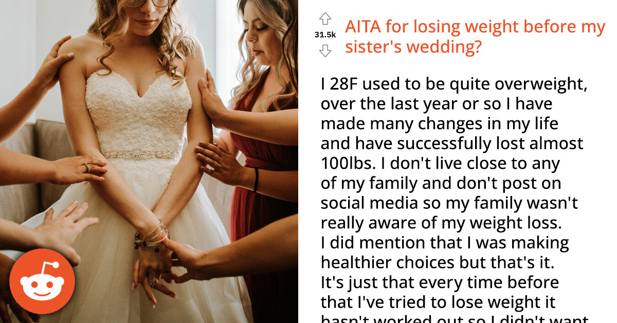 Woman Gets Accused Of Trying To Outshine Bride By Losing Weight Before The Wedding