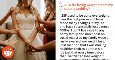 Woman Gets Accused Of Trying To Outshine Bride By Losing Weight Before The Wedding