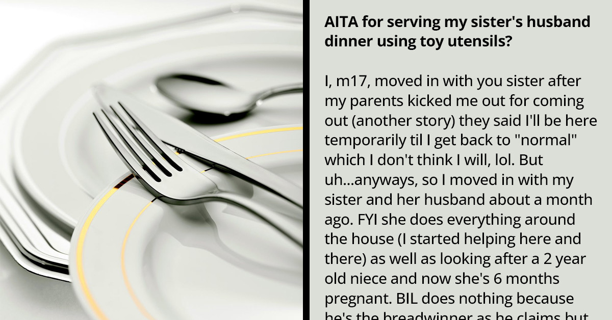 Redditors Are Cracking Up At A Boy Who Dished His Brother-In-Law’s Food On Tiny Toy Utensils