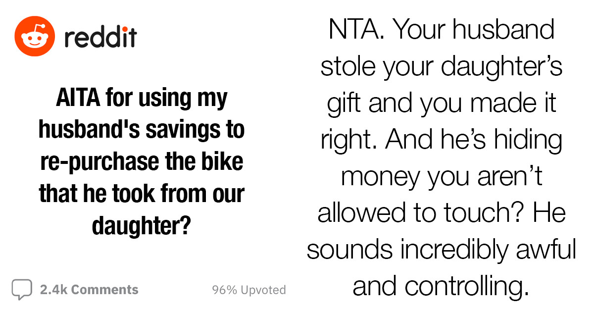 Woman Uses Husband’s Money to Repurchase a Bicycle He Took from Their Daughter
