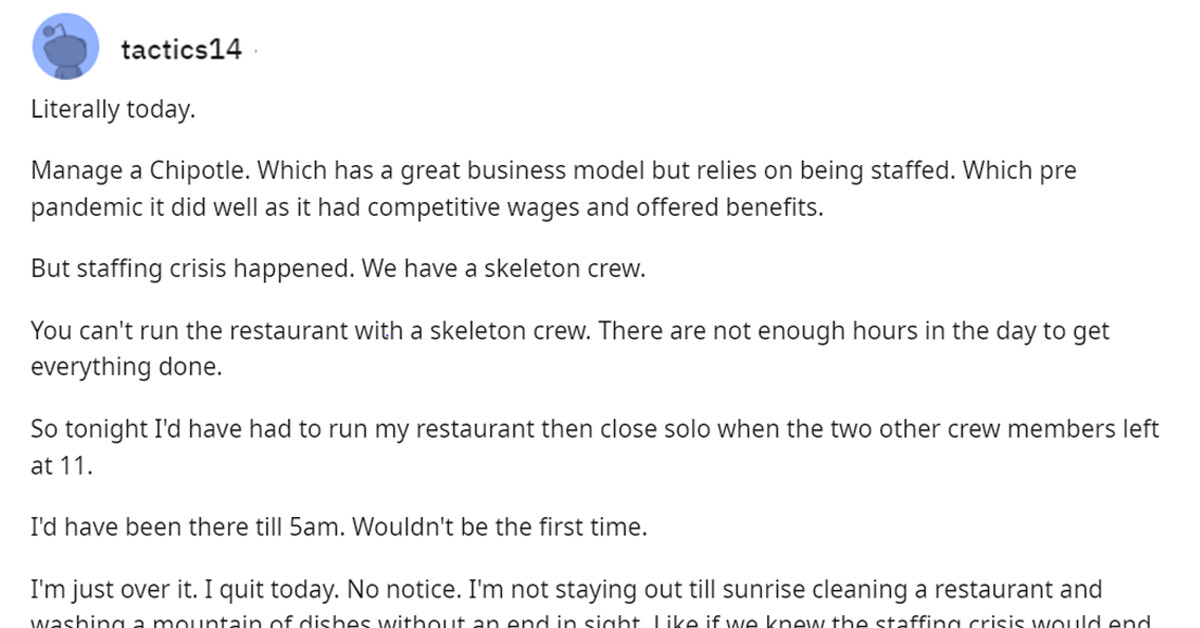 These People Were Asked the Reason They Realized Their Job Sucked and Made Them Quit