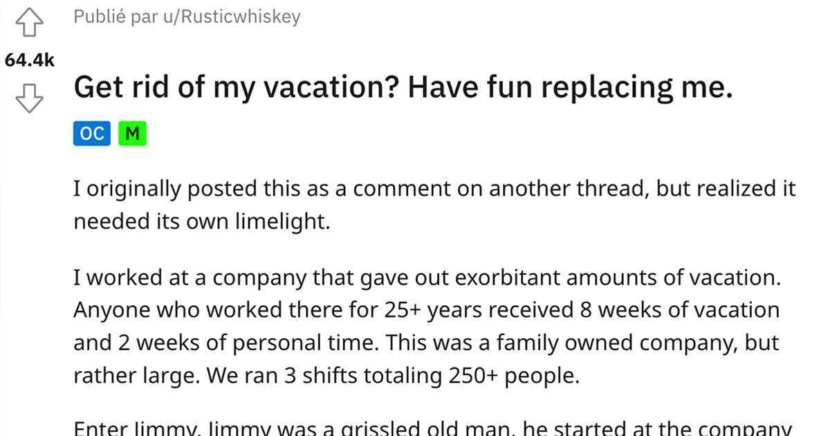 Employee Got His Vacation Time Cut, So He Took Matters Into His Own Hands for Some Sweet Revenge