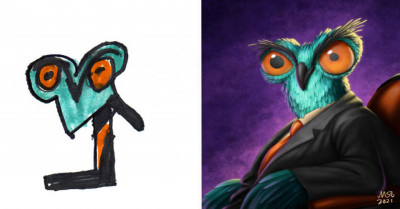 40 Artists Recreate Children's Artwork With The Most Amazing Results