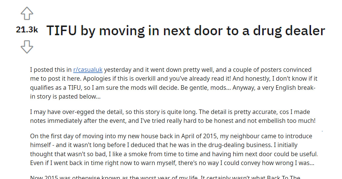 Guy Gets Mistakenly Identified As His Drug-dealing Neighbor And Gets Threatened By Thugs