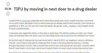 Guy Gets Mistakenly Identified As His Drug-dealing Neighbor And Gets Threatened By Thugs