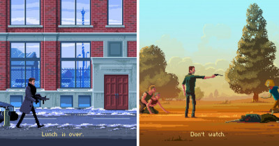 Pixel Artist Creates Game Scenes Inspired by Popular Movies and TV Shows