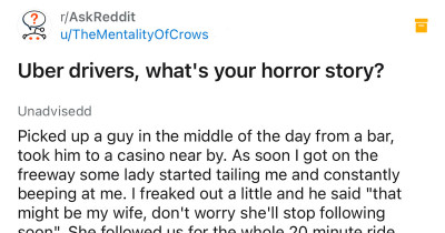 Uber Drivers Unite On Reddit To Share Stories About Their Worst Passengers