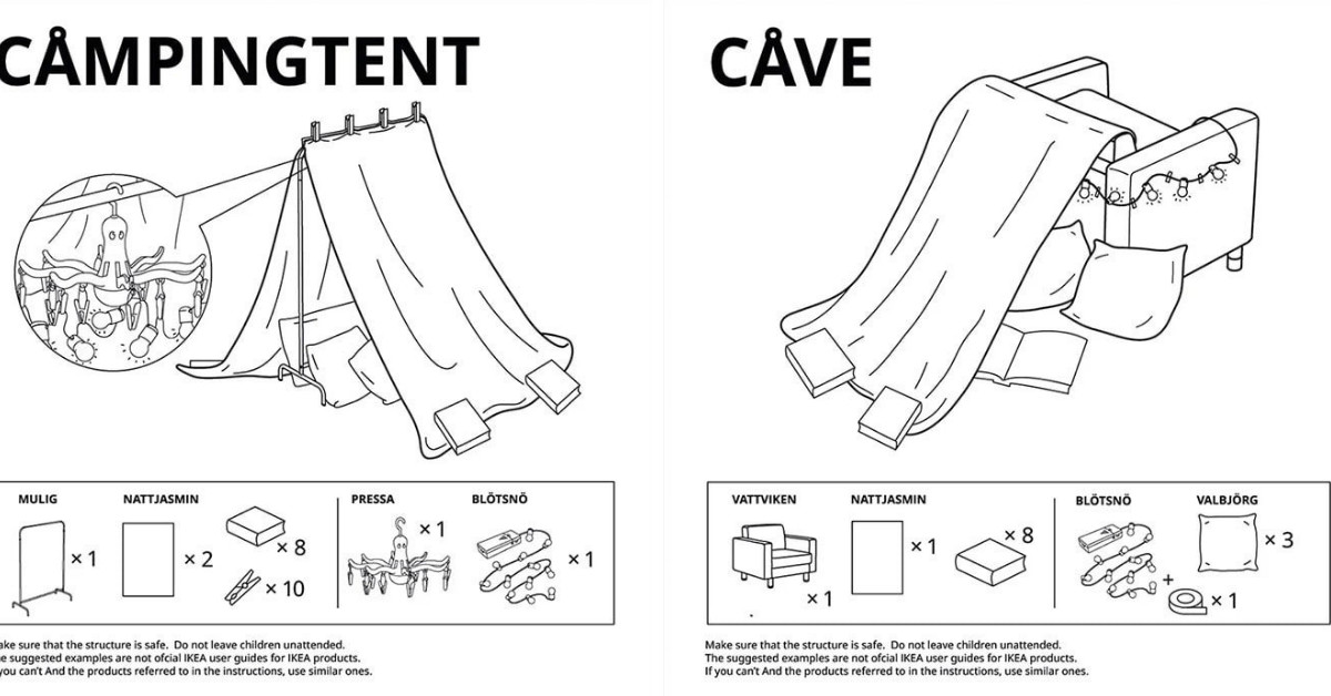 IKEA’s New Quarantine Campaign Shows Us 6 Interesting Ways To Build A Blanket Fort