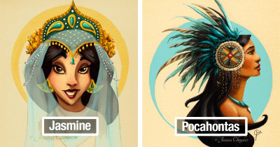Incredible Artist Re-Creates Disney Princesses in Stunning Headwear You'll Absolutely Adore