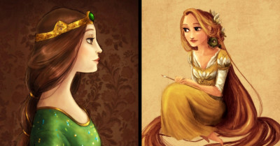 Spanish Illustrator Breathes Magic Into Her Whimsical Disney Illustrations From Tangled, Frozen, And More