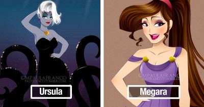 15 Interesting Disney Female Character Recreations That Will Change The Way You Look At Them