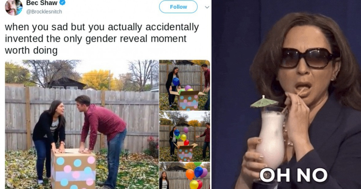 These Hilarious Tweets About Gender Reveal Parties Are Too Good Not To Share