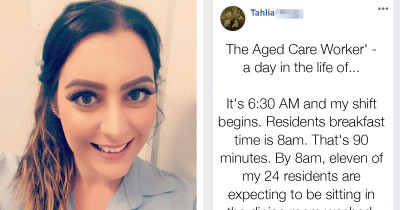 This Aged Care Worker Shared The Reality Of Her Job In A Powerful Facebook Post