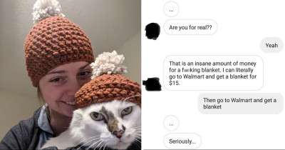 Jerk Client Harasses Crocheter Over Price Of A Blanket And Makes Himself Look Like A Fool