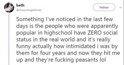 10+ People Who Posted Updates On What Happened to All The Popular Kids From High School