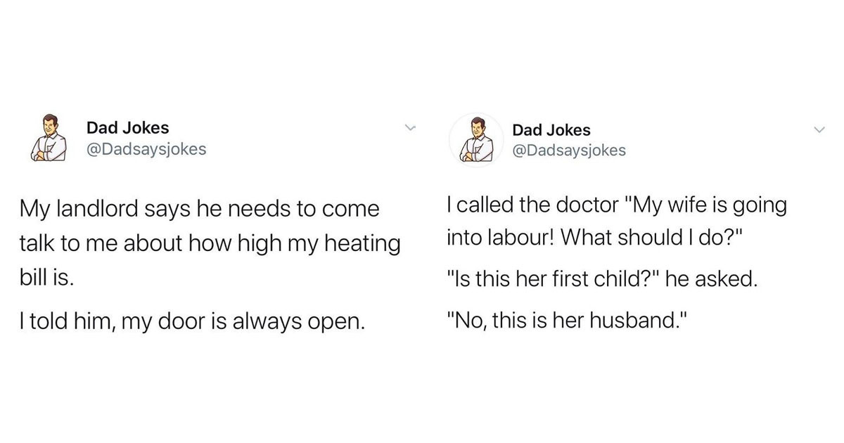 This Account Is Solely Dedicated To Really Funny 'Dad Jokes', And Here Are The Top 30