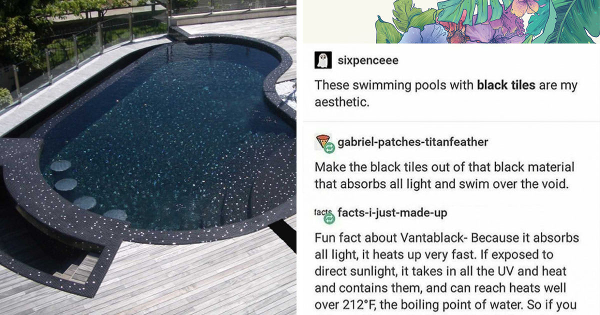 Swimming In A Pure Black Pool May Be More Of A Nightmare Than A Dream Come True