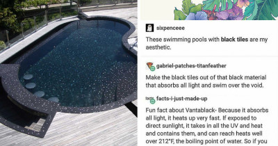 Swimming In A Pure Black Pool May Be More Of A Nightmare Than A Dream Come True