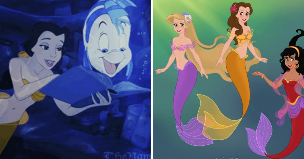Animated GIFs Of Disney Women As Mermaids Are The Best Thing You'll See Today