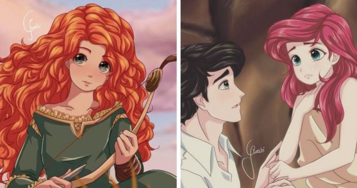 Here's What Disney Princesses Would Look Like If They Were Anime Characters