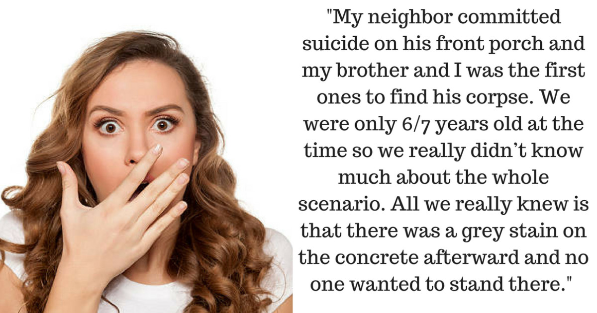 These People Saw Something Terrible When They Were Children But Only Came To Realize It Now That They Are Adults