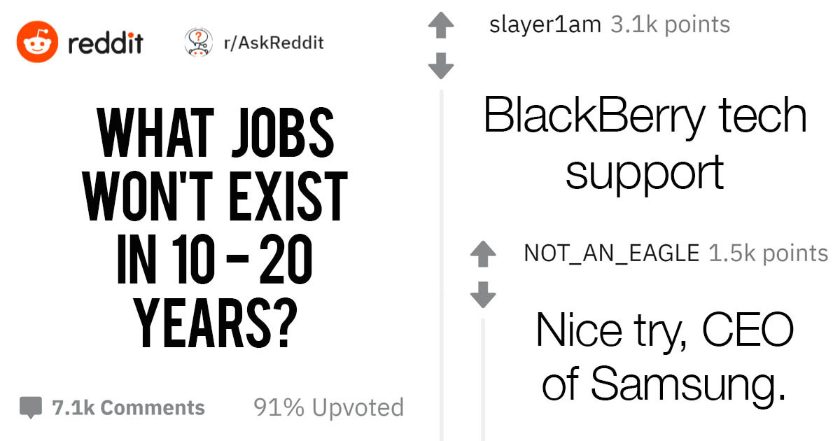 The Future Will Likely Eradicate This List Of Jobs That Somehow Still Exist Today