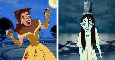 Artist Turns Disney Princesses Into Horror Movie Villains, and It Will Probably Ruin Your Childhood