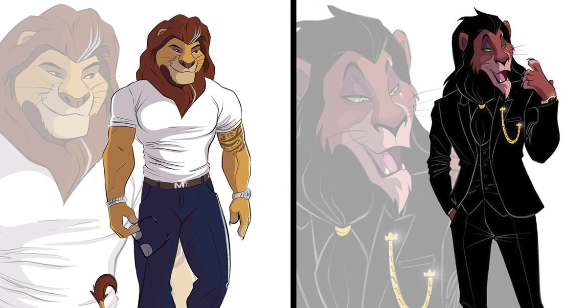 Artist Recreates Disney’s "The Lion King" Characters As Humanoid Creatures