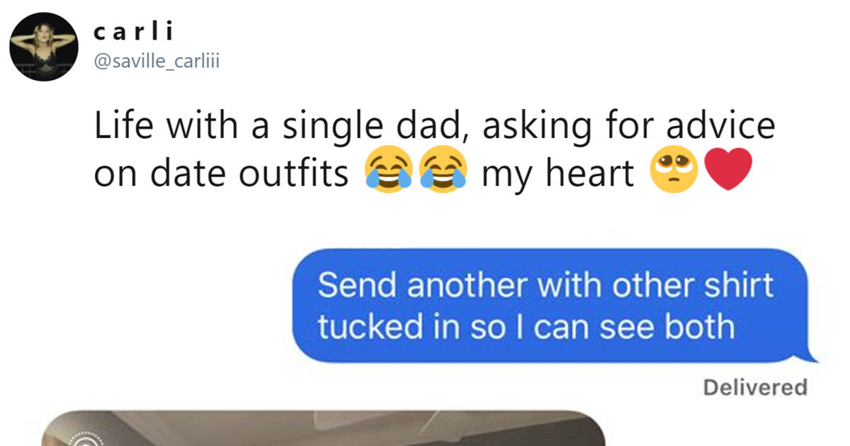 Dad Asks His Daughter For Opinion On His Clothes For A Date And Their Cute Conversation Goes Viral Instantly